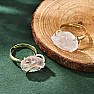 Ring for a witch Raw rose quartz