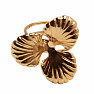 Gold-plated witch ring Shamrock