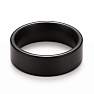 Men's steel ring Black Circle
