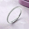 Silver rhodium-plated Circle ring