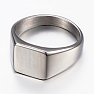 Men's steel ring Silver Seal