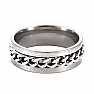 Men's Curb Chain Steel Ring