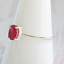 Indian ruby - modified ring silver Ag 925 45828