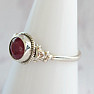 Indian ruby - modified ring silver Ag 925 45921