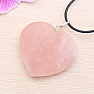 Rosary heart pendant with healing symbol