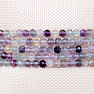 Fluorite rainbow bracelet extra AA quality cut beads