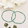 Emerald bracelet extra AA quality beads 3 mm