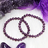 Sapphire bracelet purple AA quality cut beads 6 mm