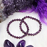 Sapphire bracelet purple AA quality cut beads 8 mm