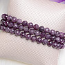 Sapphire bracelet purple AA quality cut beads 8 mm