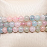 Morganite - beryl pink emerald bracelet beads 8 mm