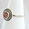 Sun stone ring silver Ag 925 MIX144