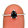 Black spinel ring silver Ag 925 RBC301
