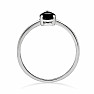 Black spinel ring silver Ag 925 RBC301