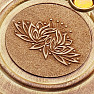 Lotus stand on incense sticks wood