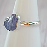 Tanzanite raw ring silver Ag 925 LOT388