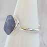 Tanzanite raw ring silver Ag 925 LOT390