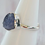 Tanzanite raw ring silver Ag 925 LOT392