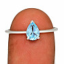 Topaz blue cut ring silver Ag 925 RBC301