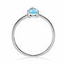 Topaz blue cut ring silver Ag 925 RBC301