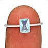Topaz blue cut ring silver Ag 925 RBC304