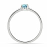 Topaz blue cut ring silver Ag 925 RBC306