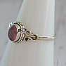 Tourmaline pink polished silver ring Ag 925 46258