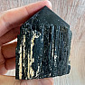 Black tourmaline scoryl raw polished tip 1