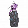 Glowing Amethyst Dragon Guardian Statuette