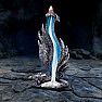 Stand for incense cones with flowing smoke Red Fortress