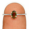 Moldavite cut ring silver Ag 925 RBC309