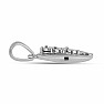 Silver pendant with cut diamond Ag 925 017310 DIA