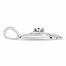 Silver pendant with cut diamond Ag 925 017427 DIA