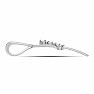 Silver pendant with cut diamond Ag 925 027141 DIA