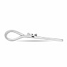 Silver pendant with cut diamond Ag 925 027160 DIA