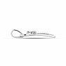 Silver pendant with cut diamond Ag 925 027177 DIA