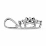 Silver pendant with cut diamond Ag 925 027283 DIA