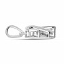 Silver pendant with cut dancing diamond Ag 925 037330 DIA