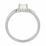 Silver ring with Ethiopian opal and zircons Ag 925 012812 ETOP