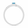 Silver ring with Blue Sky topaz and zircons Ag 925 015992 BT