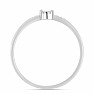 Silver ring with cut diamond Ag 925 016282 DIA
