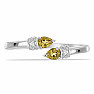 Silver ring with cut citrine and zircons Ag 925 016430 CT