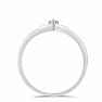 Silver ring with cut diamond Ag 925 017332 DIA