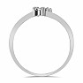 Silver ring with cut diamond Ag 925 017333 DIA