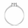Silver ring with cut diamond Ag 925 017346 DIA