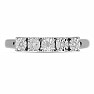 Silver ring with cut diamond Ag 925 017351 DIA