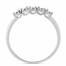 Silver ring with cut diamond Ag 925 017351 DIA