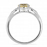 Silver ring with cut citrine and zircons Ag 925 026068 CT