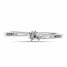 Silver ring with cut diamond Ag 925 050206 DIA