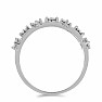 Silver ring with cut diamond Ag 925 058795 DIA